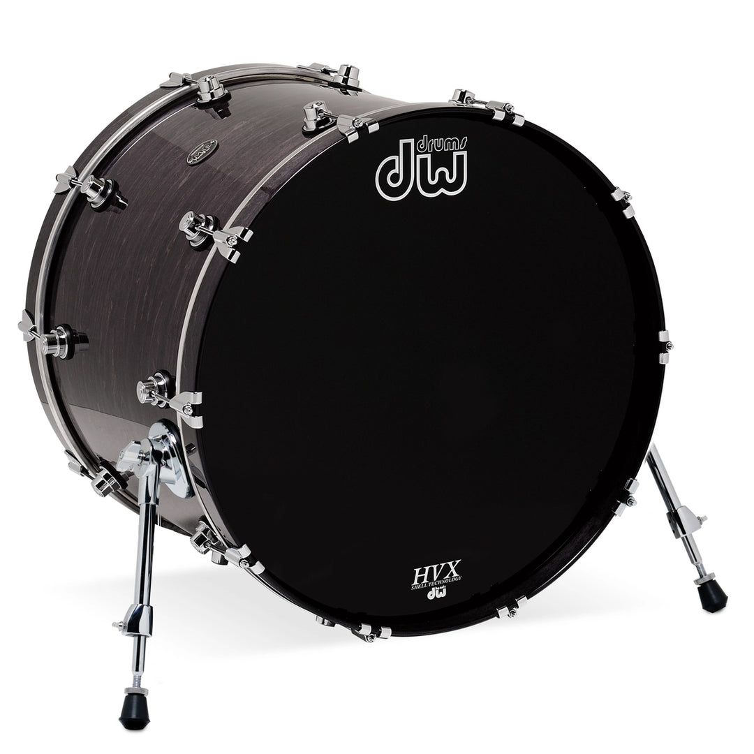 DW Performance Series Bass Drum 16x20 Gloss Lacquer - Ebony Stain