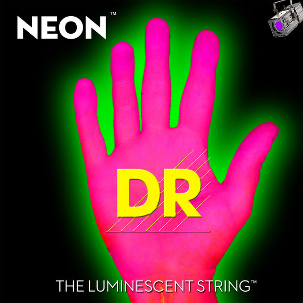 DR Strings NPB-50 (Heavy) - Hi-Def NEON PINK: Coated Bass Strings: 50, 70, 90, 110