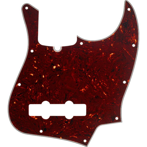 Fender Pickguard for Jazz Bass 10-Hole w/ Truss Rod Notch 4-Ply - Tortoise Shell