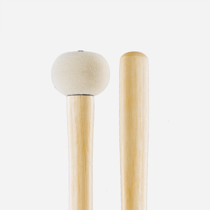 Promark PSMB2 -Promark Performer Series Medium Small Hard Felt Marching Bass Drum Mallets