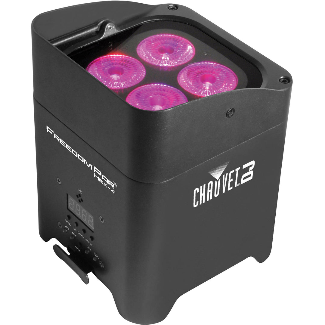 Chauvet DJ Freedom Par Hex-4 RGBAW+UV Battery Par Can Black