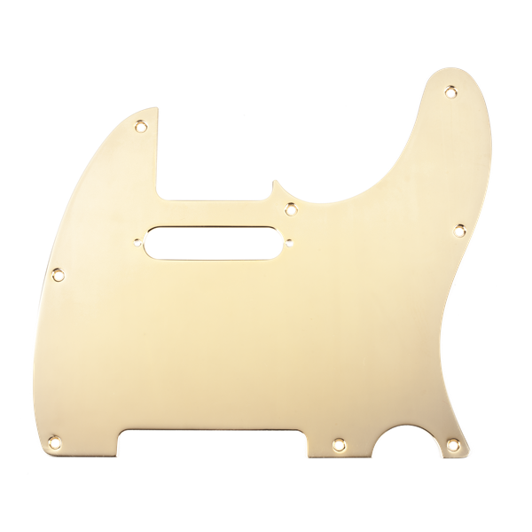 Fender 8-Hole Mount Plated Telecaster Pickguards - Gold