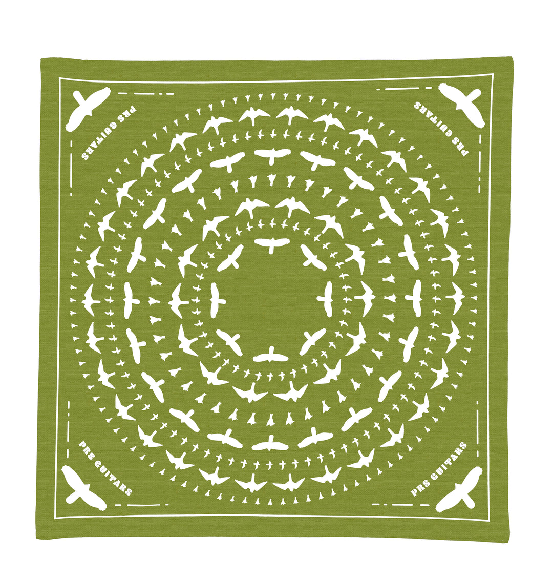 PRS Bandana - Military Green, Traditional Bird