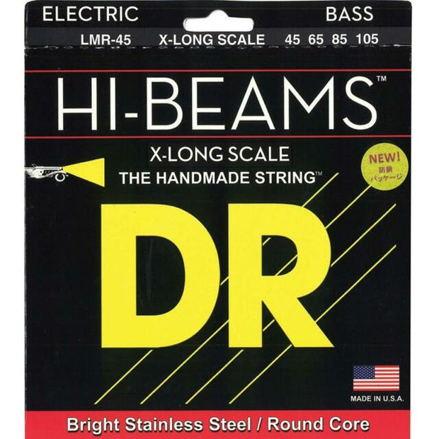 DR Strings LMR-45 (Medium -X-Long Scale) - HI-BEAM  - Stainless Steel: 45, 65, 85, 105  *X-LONG SCALE