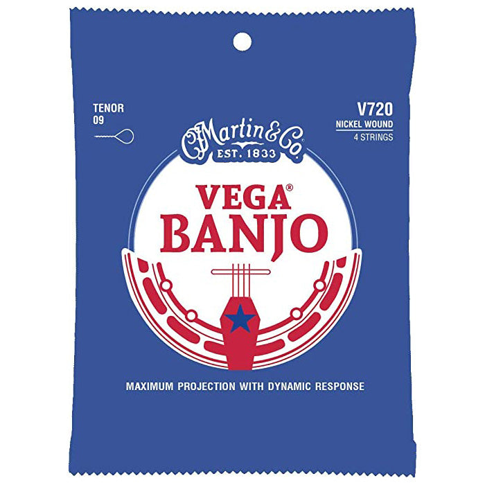 Martin V720 Vega Banjo Guitar Strings - Tenor