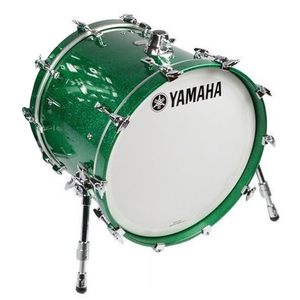 Yamaha Absolute Hybrid Maple 22” x 16” Bass Drum - Jade Green Sparkle