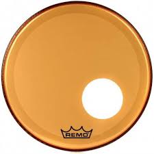 Remo P3-1318-CT-OGOH - 18''Bass,P3,Colortone Orange OH Offset hole