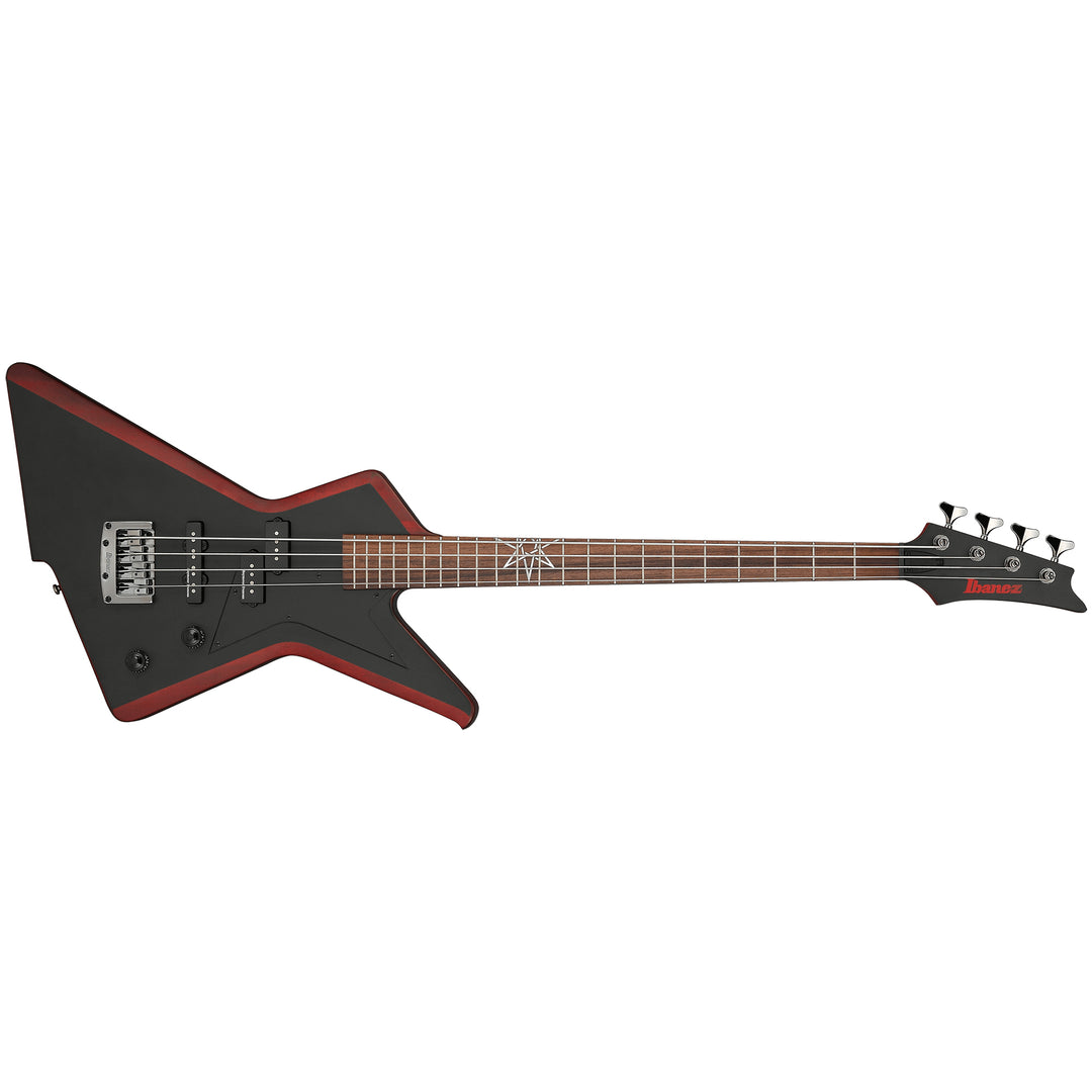 Ibanez MDB5 Mike D’Antonio Signature Electric Bass Guitar (Oxblood Weathered Black)