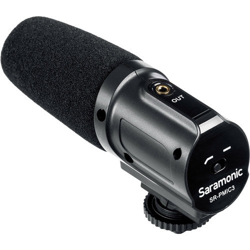 Saramonic SR-PMIC3 3-Capsule Recording Microphone with Integrated Shockmount for DSLR Cameras