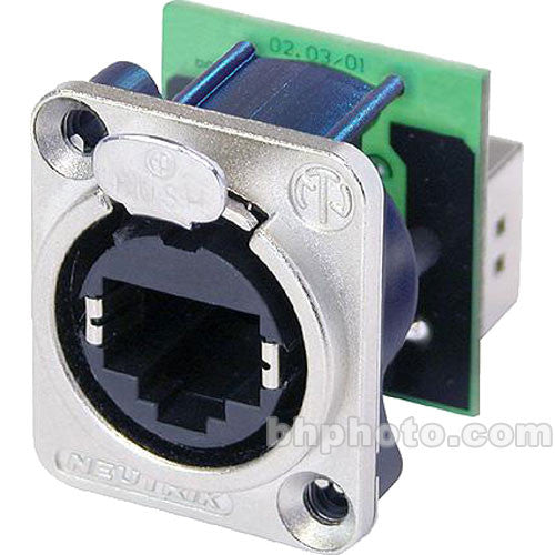 Neutrik NE8FDP - Nickel Chassis EtherCon Jack -Feedthrough Version