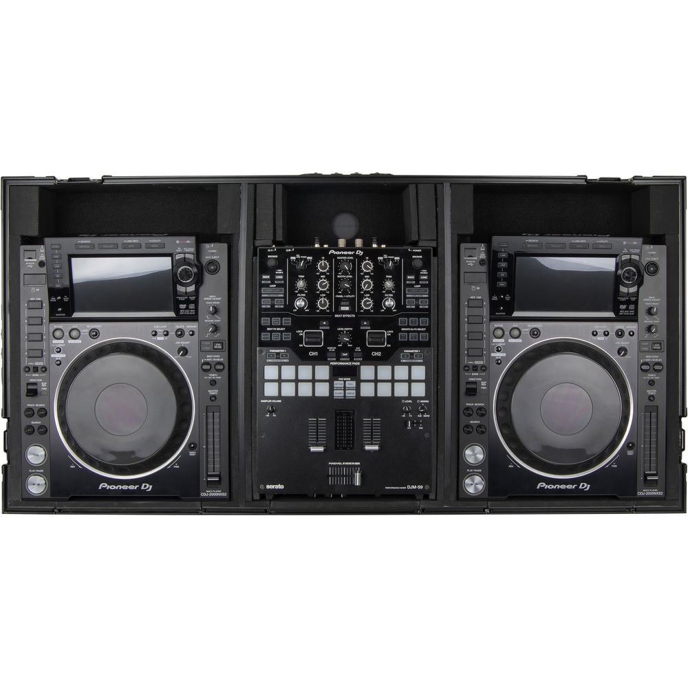 Odyssey FZ10CDJWXD Coffin Flight Case for 10” DJ Mixer & 2x Media Players - Black