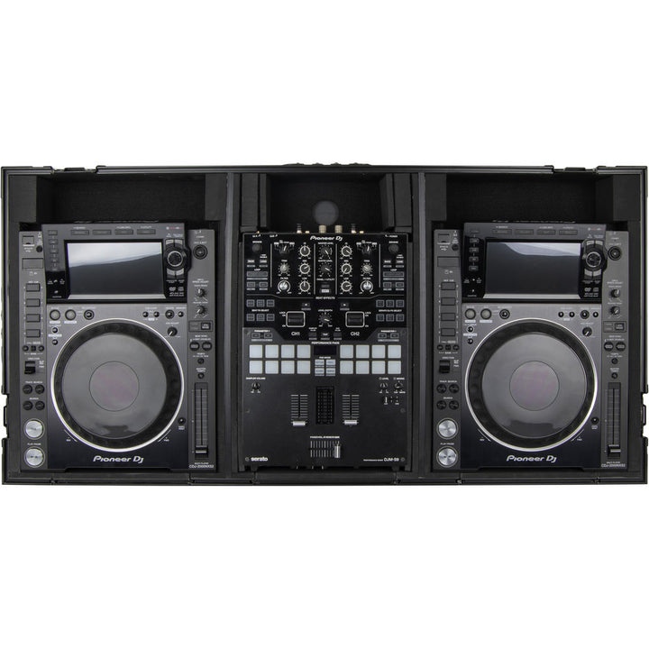 Odyssey FZ10CDJWXD Coffin Flight Case for 10” DJ Mixer & 2x Media Players - Black