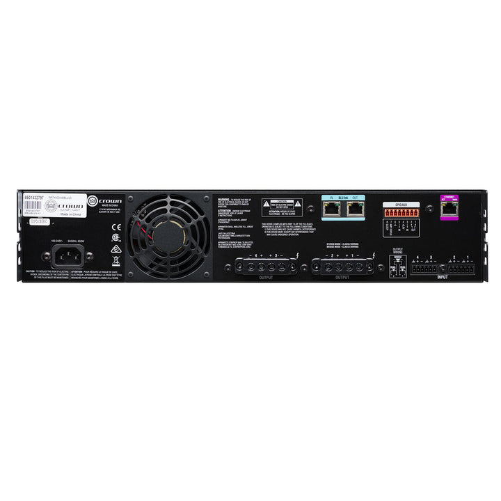 Crown CDi DriveCore 4|600BL Four-channel, 600W @ 2/4/8 ohms Power Amplifier with DSP + BLU link, 70V/100V