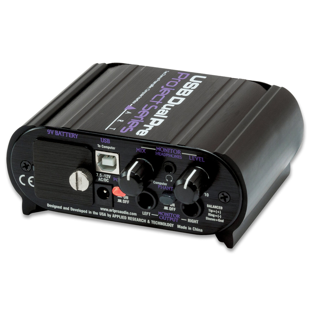 ART DUAL PREAMP W/USB-PROJCT SERIES