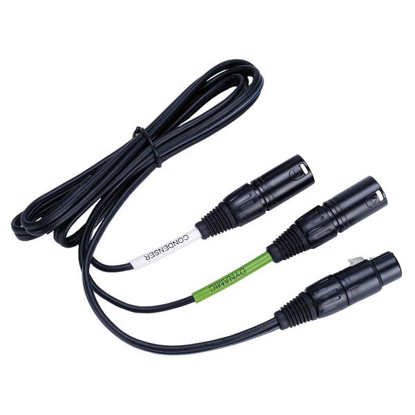 Lewitt DTP40TRS 5-Pin XLR Female to Dual 3-Pin XLR Male Audio Cable - 4.9’