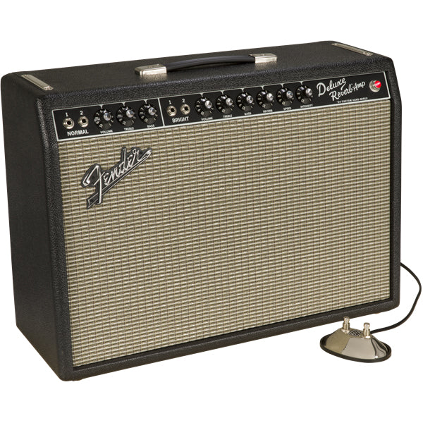 Fender '64 Custom Deluxe Reverb Guitar Combo Amplifier - Black & Silver