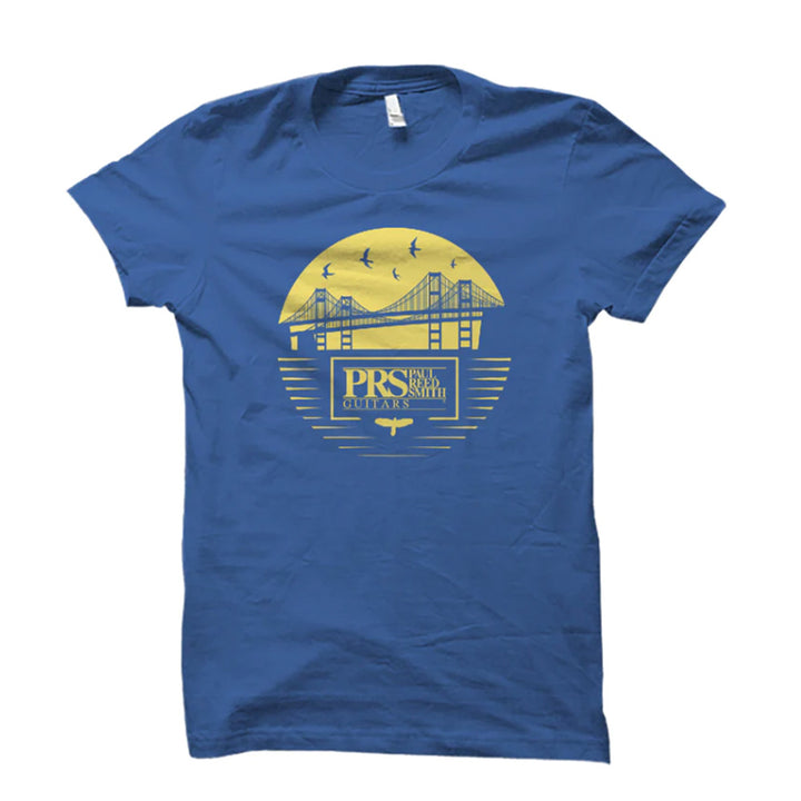 PRS Women's Bay Bridge Tee - Yellow/Blue