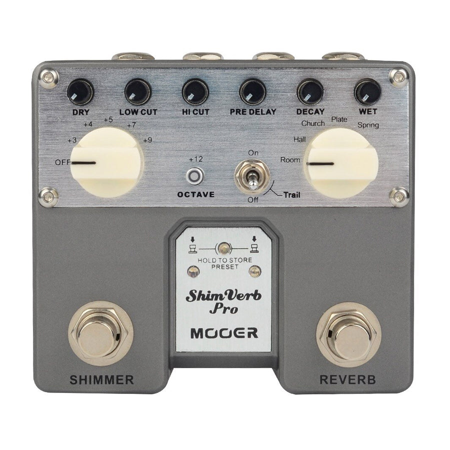 Mooer TRV1 ShimVerb Pro Reverb Pedal (MRV1 + MRV2, and more parameters for adjusting)