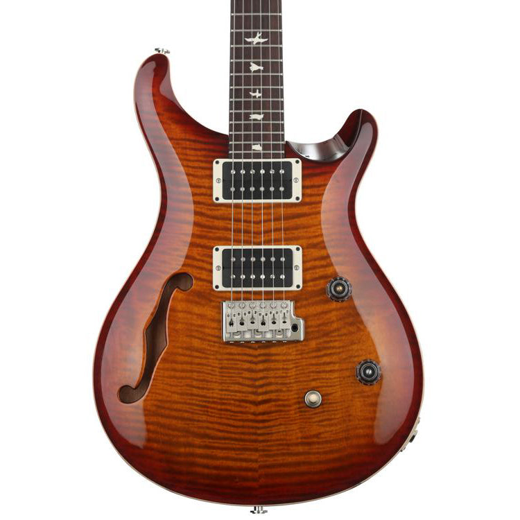 PRS CE 24 Semi-Hollow Bolt-On (2024) Electric Guitar (Dark Cherry Sunburst) w/ Gig Bag
