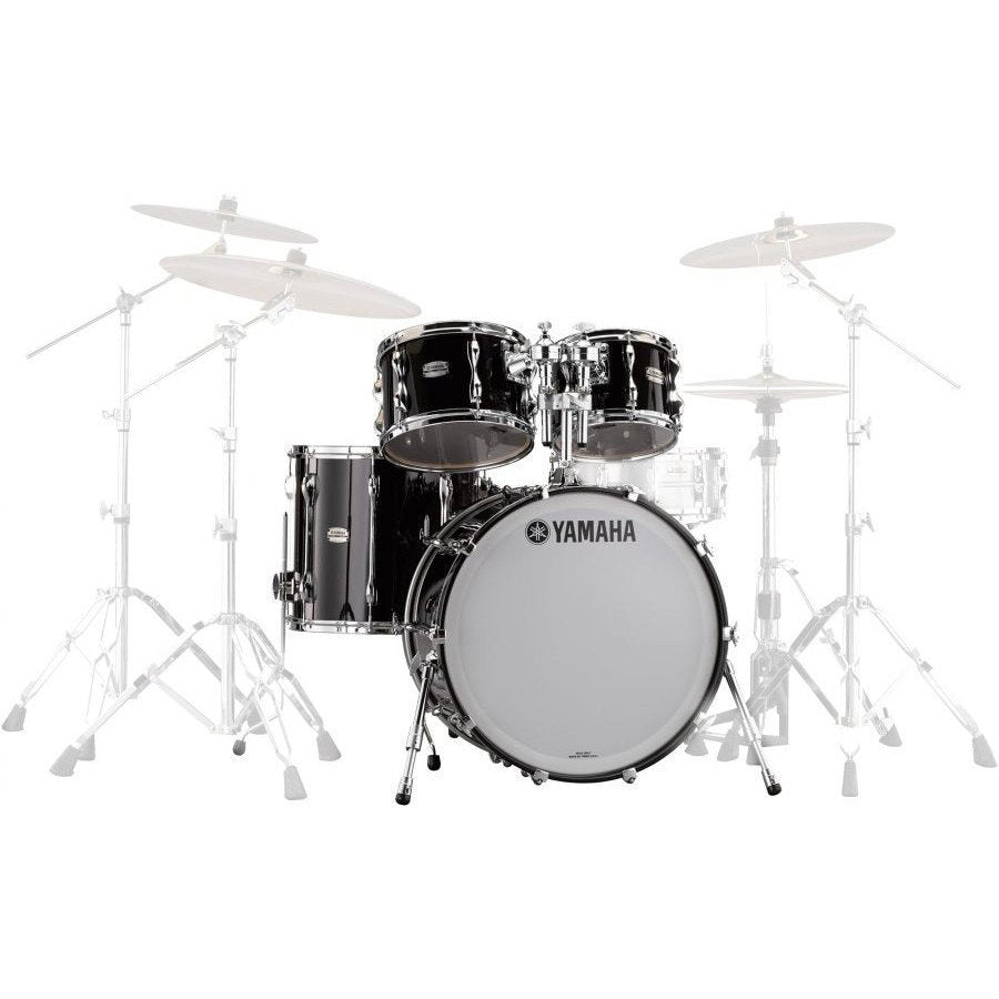 Yamaha Recording Custom 5-Piece Shell Pack 22”x16” Bass Drum w/ Snare - Solid Black