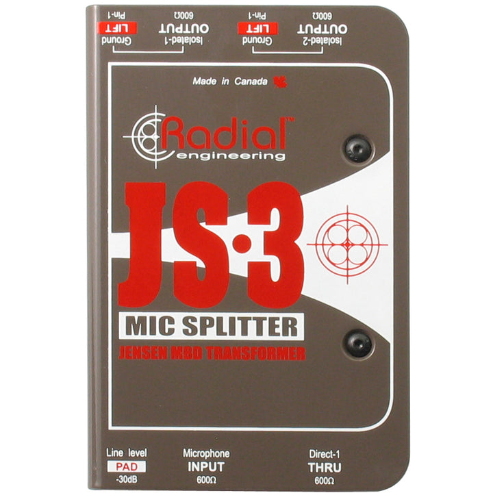 Radial JS-3 - Three-Way Microphone Signal Splitter