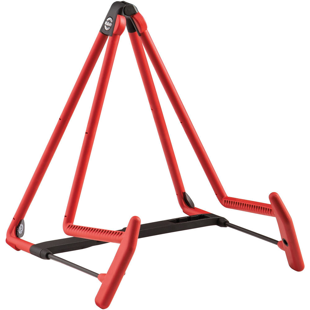 K&M 17580 Acoustic Guitar Stand (Red)