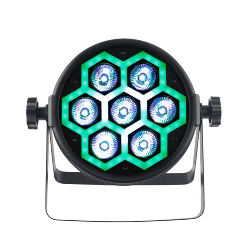 LCG Magic Par Light (7 x 10W 4-IN-1 RGBW LEDs & 60 x 0.2W RGB LEDs)