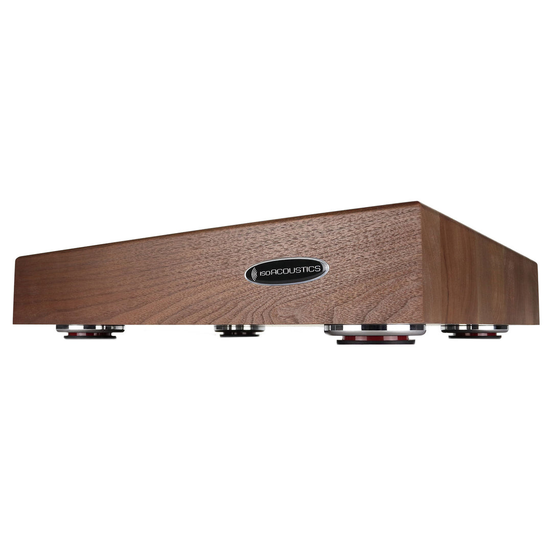 IsoAcoustics DELOS Butcher Block Isolation Platform (Walnut) - 1815W1 18”-1.75”