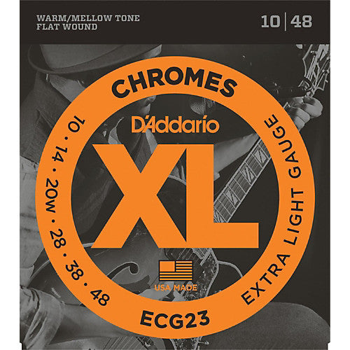 D'Addario ECG23 - SET GTR CHROMES X-LITE