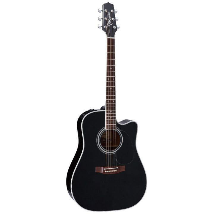 Takamine EF341SC Pro Series Dreadnought Acoustic Electric Guitar w/ Case - Black