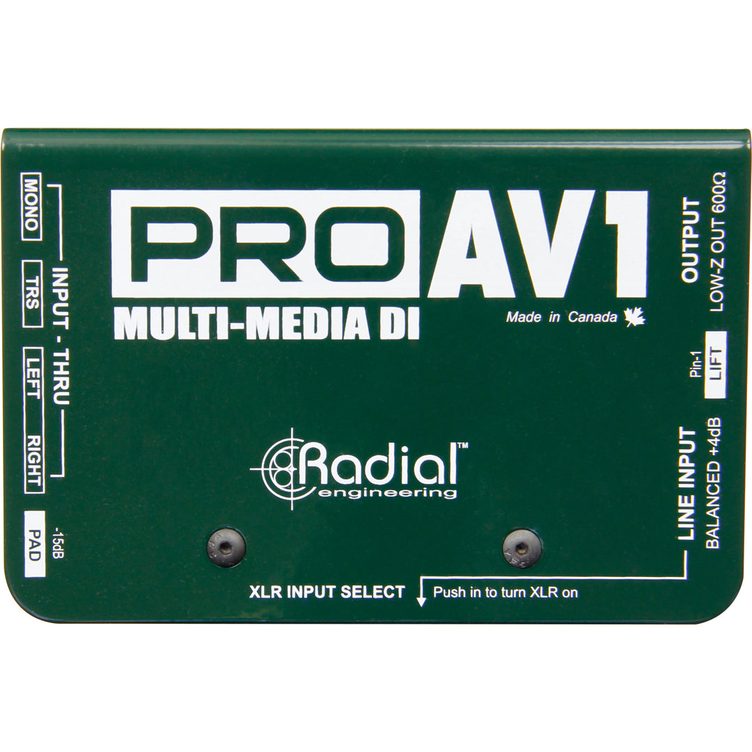 Radial ProAV1 - Audio/Video Passive Direct Box