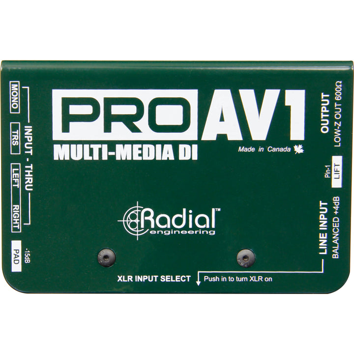 Radial ProAV1 - Audio/Video Passive Direct Box