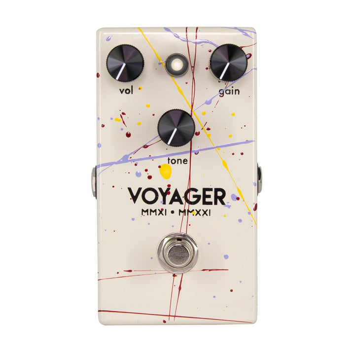 Walrus Audio Voyager Pre-Amp Overdrive 10-Year Anniversary Splatter Paint (Cream)