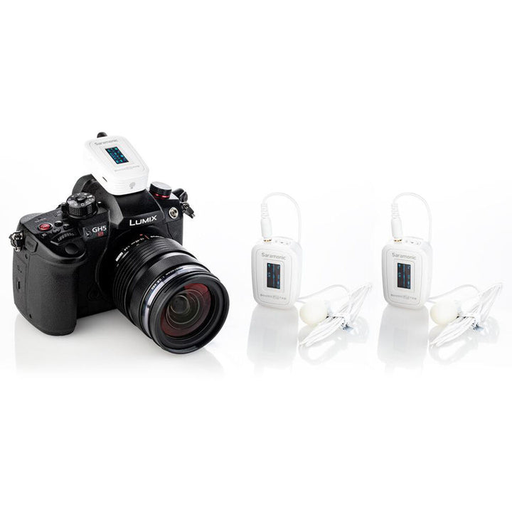 Saramonic Blink 500 Pro B2 2-Person Digital Camera-Mount Wireless Omni Lavalier Microphone System (2.4 GHz) - White