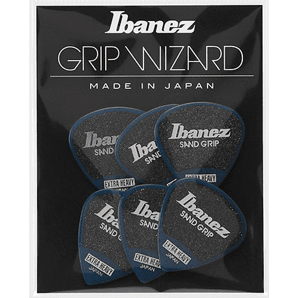 Ibanez PPA16XSGDB Grip Wizard, Sand Grip, Polyacetal, Extra Heavy (1.2mm), Dark Blue x 6pcs