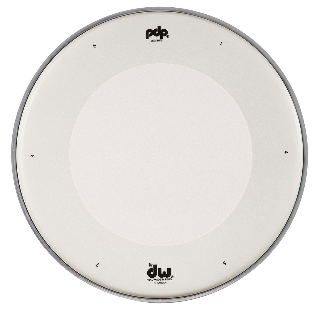PDP PDACDH12WCDRY White Coated Snare Batter Dry Head - 12"