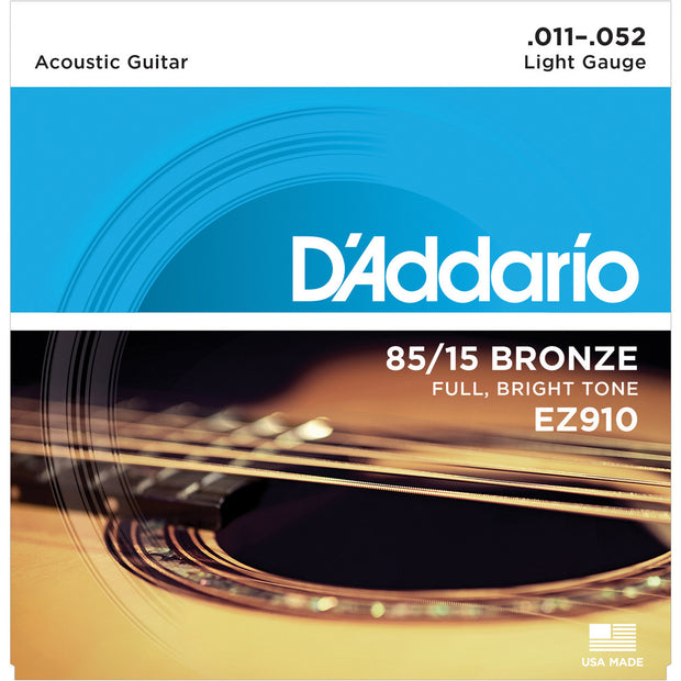 D'Addario EZ910 - SET ACOUS GTR 85/15  LITE