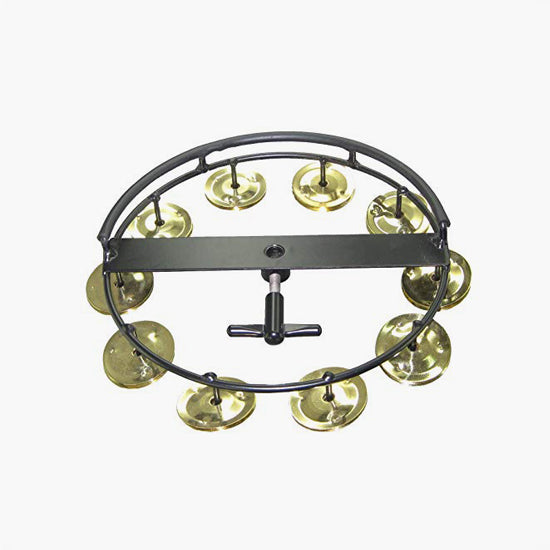 Tycoon TBHH-10 B - Lrge Hi-Hat Tambourine-10pr Brass Jingles