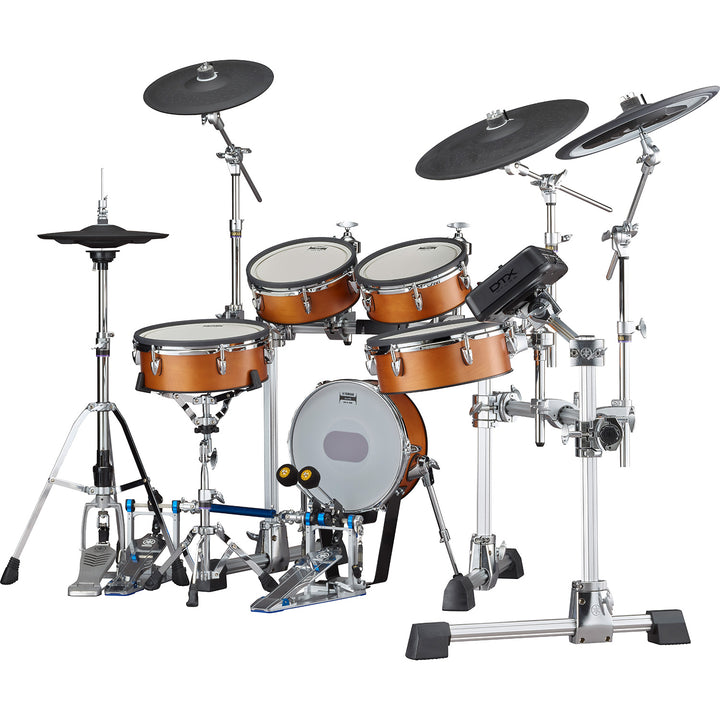 Yamaha DTX10KXRW Electronic Drum Kit with Module, TCS Pad Set, Cymbals, Hardware and Rack-Real Wood (dtx-10-kx-rw)
