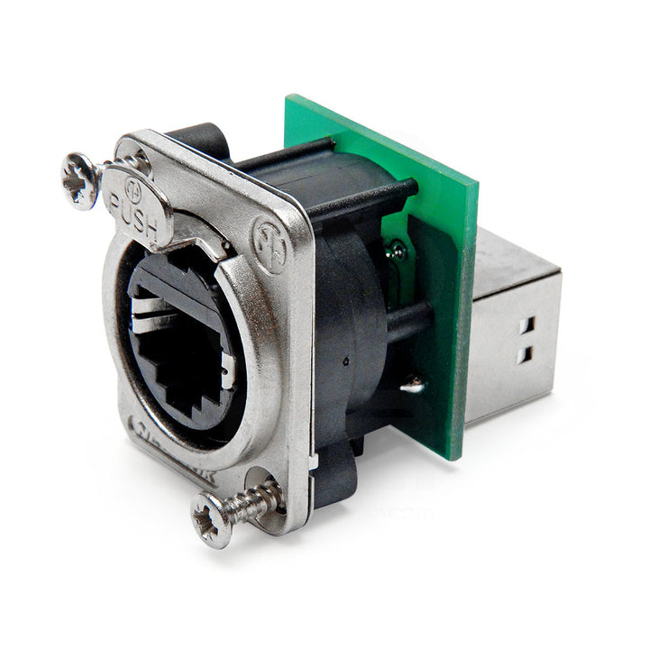 Neutrik NE8FDP - Nickel Chassis EtherCon Jack -Feedthrough Version
