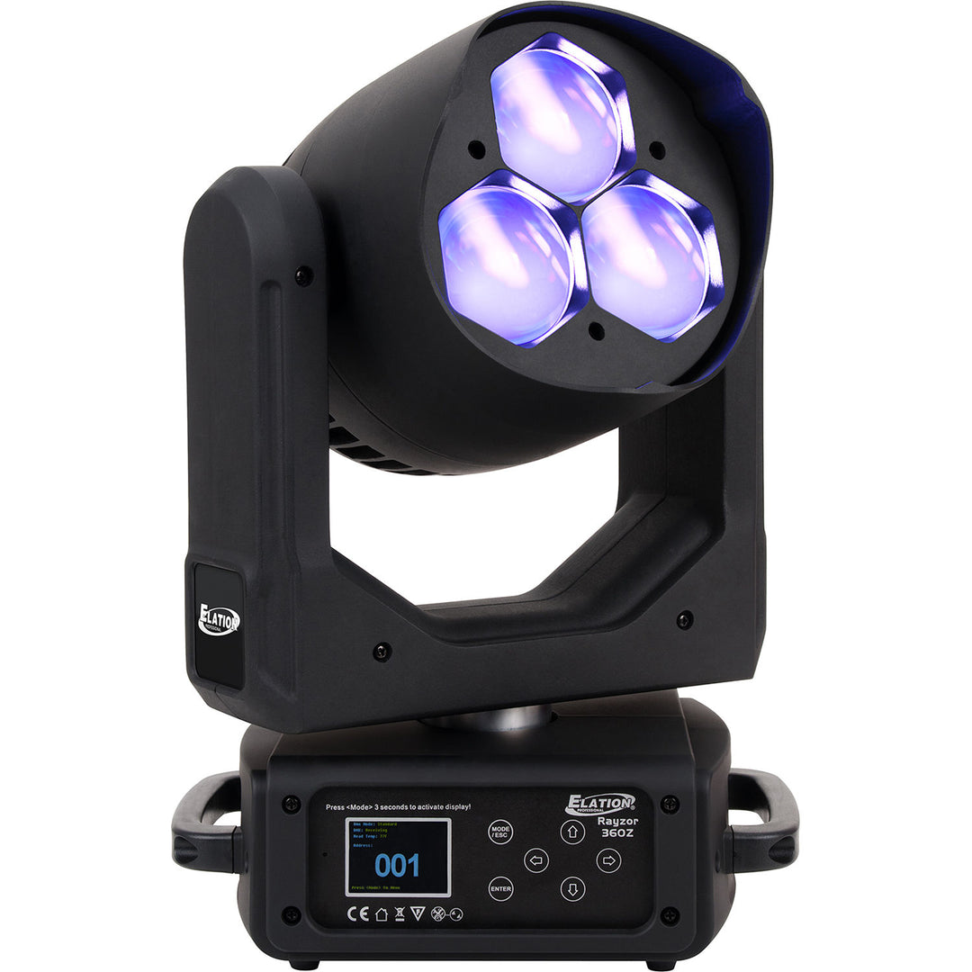 Elation RAYZOR-360Z - Moving Head LED Beam Fixture 18 X 15W CW WW AM
