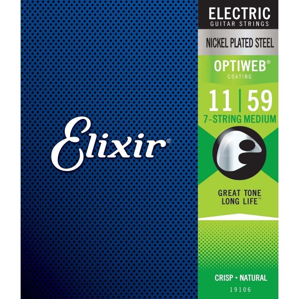 Elixir Electric Guitar Optiweb 7 String Medium 11-59
