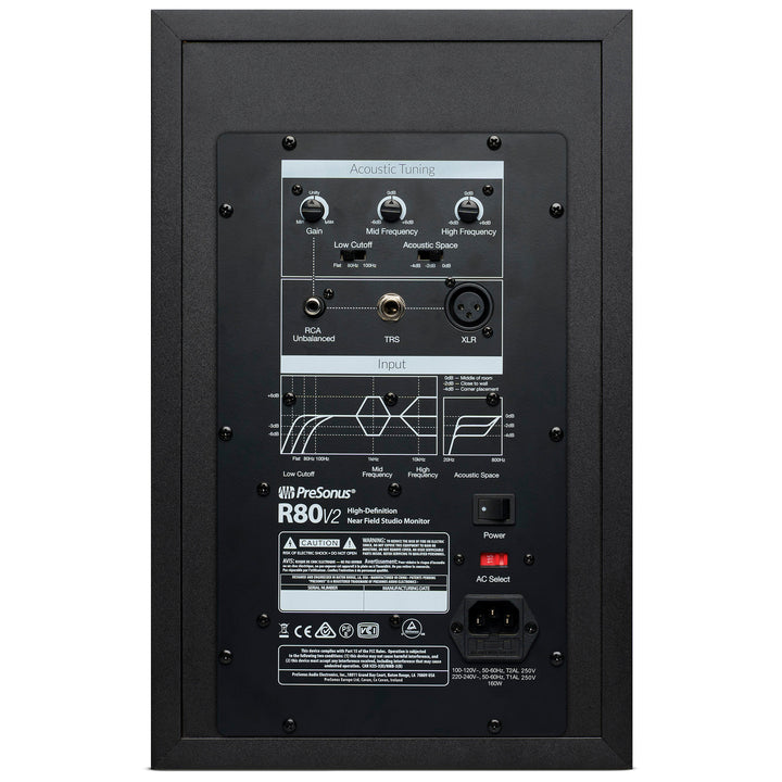PreSonus R80 V2 AMT Studio Monitor - 8”