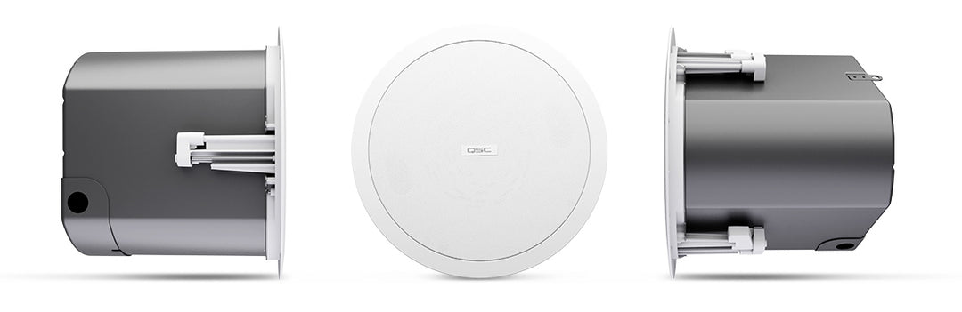 QSC AD-C6T-HP High Ceiling Speaker 70V/100V - 6.5" White (Pair)
