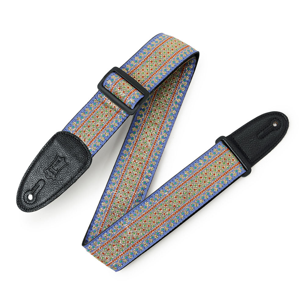 Levy's M8TF-002 Print Series Thai Motif Woven Guitar Strap - Blue