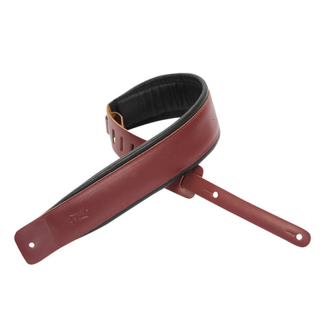 Levy's DM1PD-BRG Genuine Leather Guitar Straps