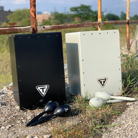 Tycoon TKBSC-29GREY- Tycoon Grey Cajon W/Bag & Maracas