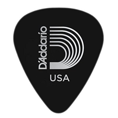 D'Addario 1DBK7-25 - 25 STD-PICK-DURALIN-BLK-X-HVY