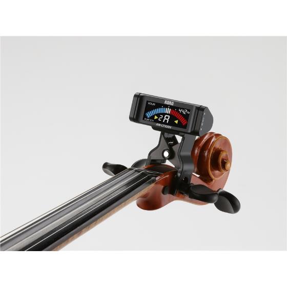 Korg AWLT100V Chromatic Clip-On Tuner for Violin or Viola - Black