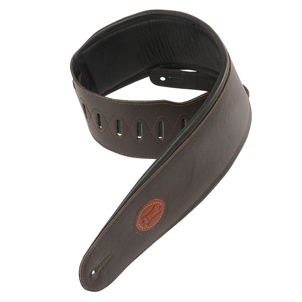 Levy's MSS2-4-DBR Garment Leather Bass Guitar Straps